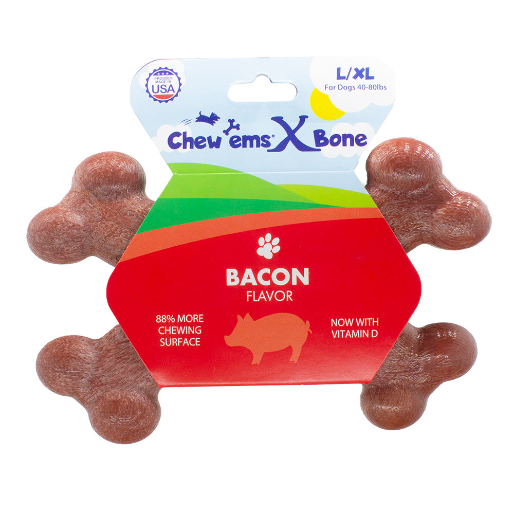 Chew'ems X Bone Dog Chew Toy