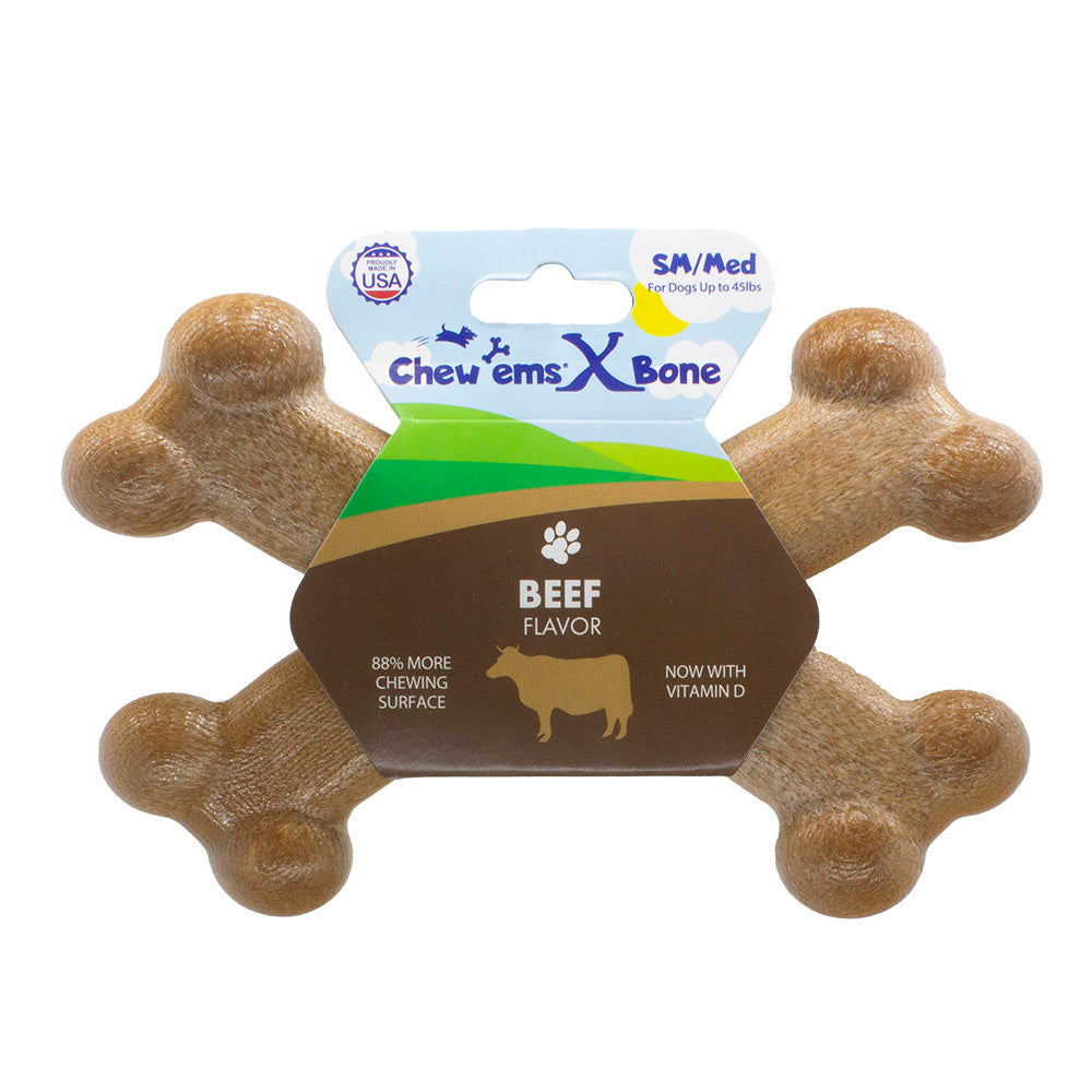 Chew'ems X Bone Dog Chew Toy
