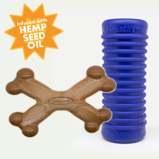 Chew'ems X Bone w Hemp Seed Oil + Krunch'ems Bundle | Save 20%