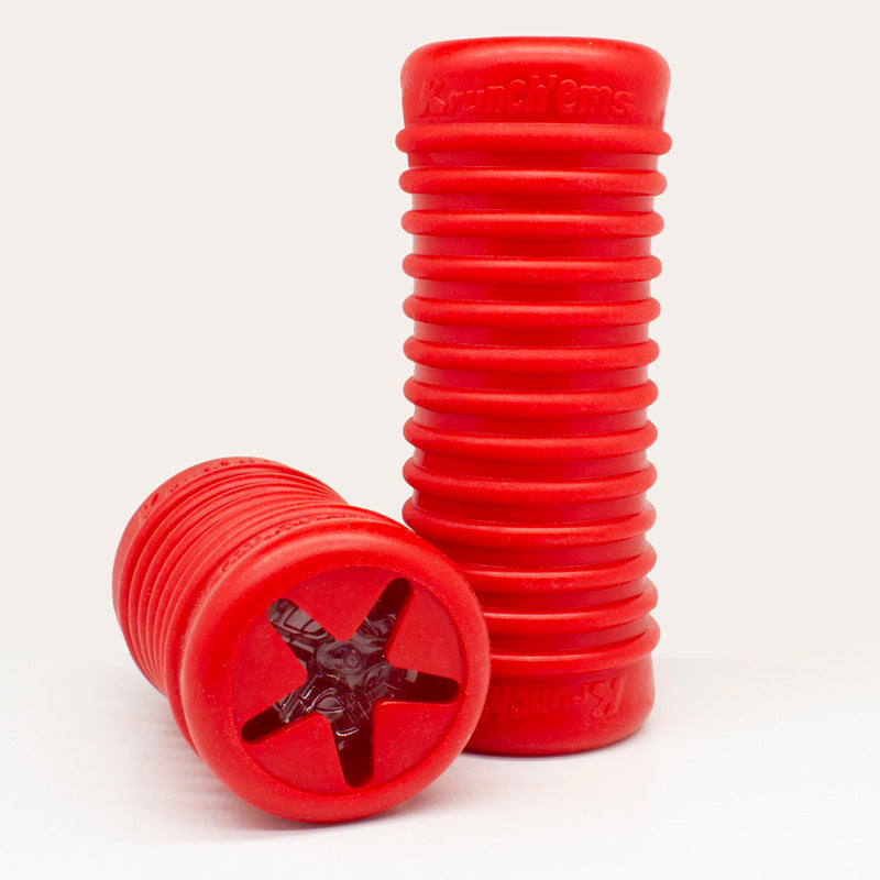 Red Krunch'ems on white background