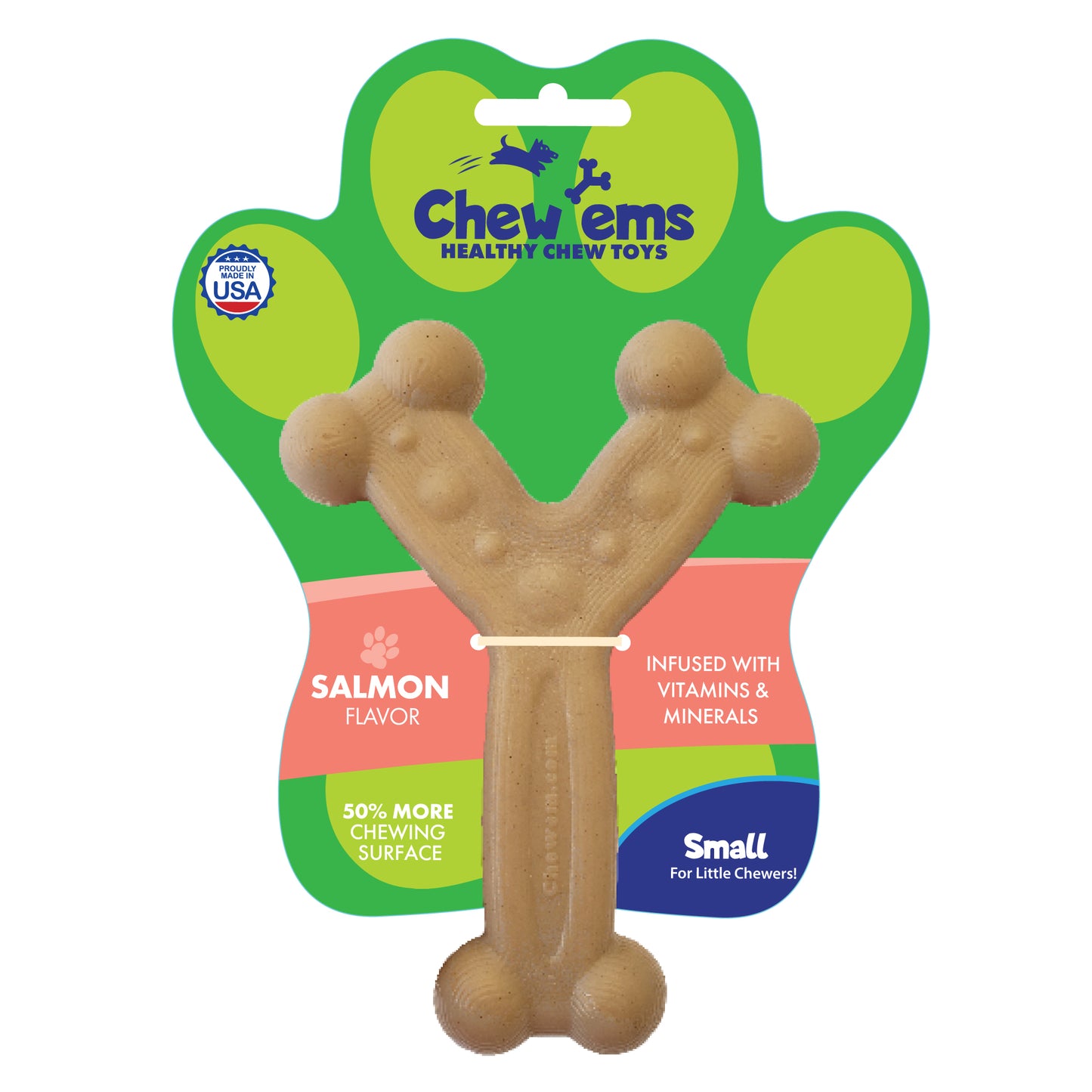 Chew'ems Salmon Small Dog Chew Toy