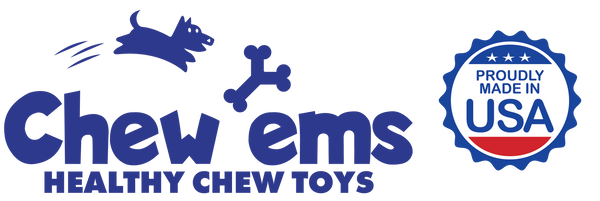 Chew'ems Logo with Made in the USA graphic