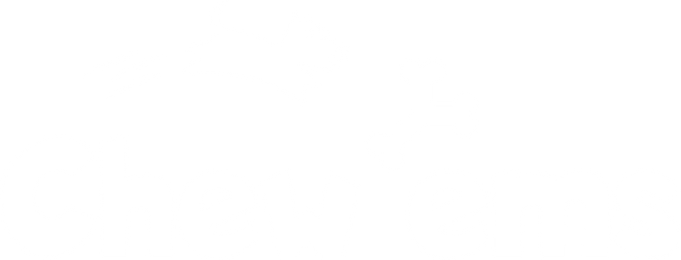Chew'ems white logo on transparent background