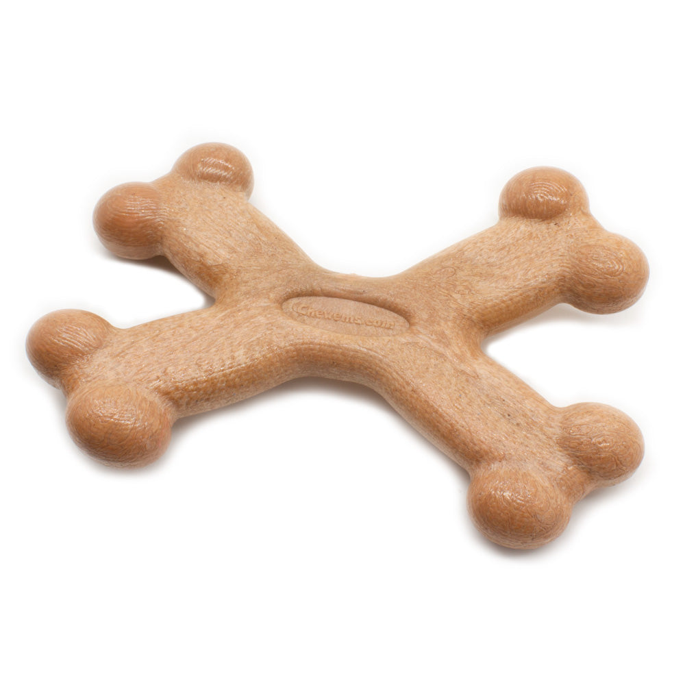 Chew'ems X bone on white background