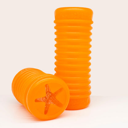 Orange Krunch'ems on white background